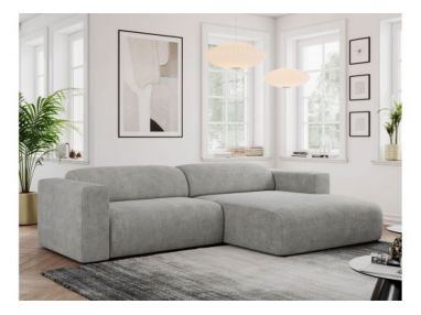 Narożnik PASADENA L - strona prawa - jasnoszary, struktura