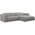 Narożnik PASADENA L - strona prawa - jasnoszary, struktura