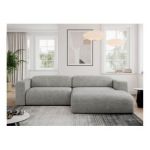 Narożnik PASADENA L - strona prawa - jasnoszary, struktura