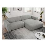 Narożnik PASADENA L - strona prawa - jasnoszary, struktura