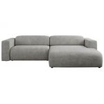 Narożnik PASADENA L - strona prawa - jasnoszary, struktura