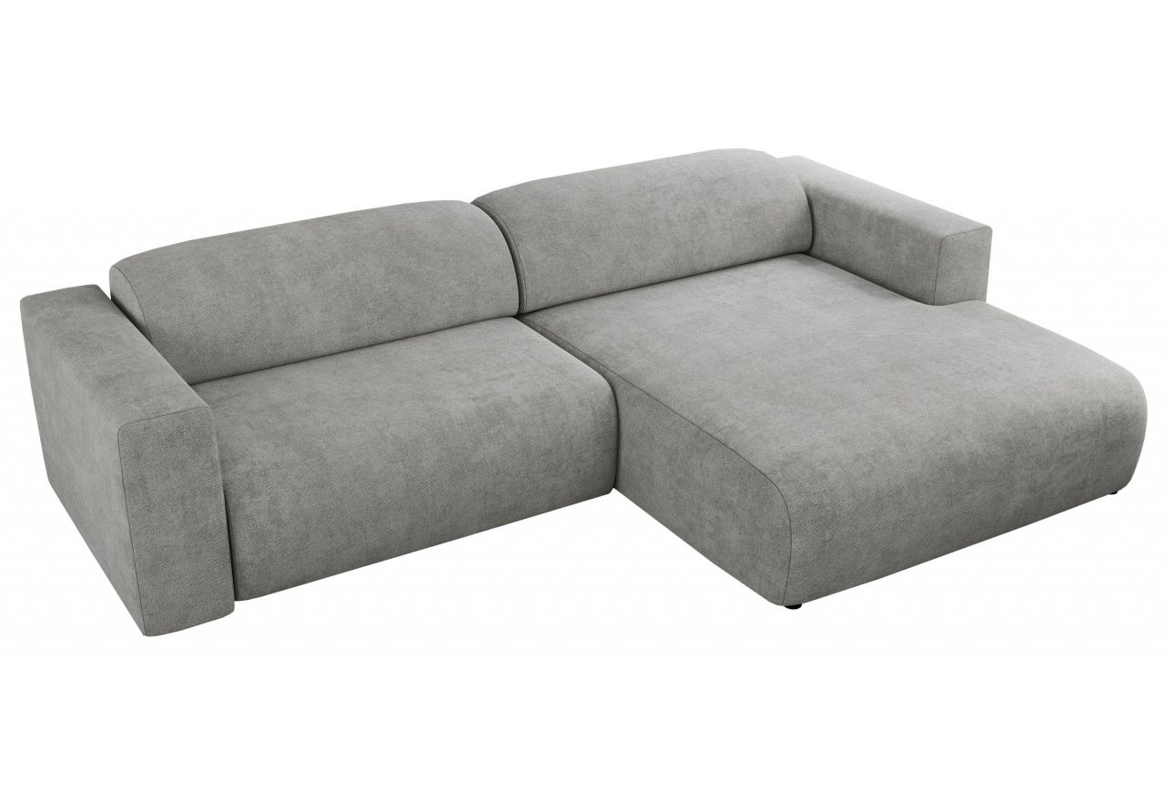 Narożnik PASADENA L - strona prawa - jasnoszary, struktura