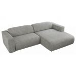 Narożnik PASADENA L - strona prawa - jasnoszary, struktura