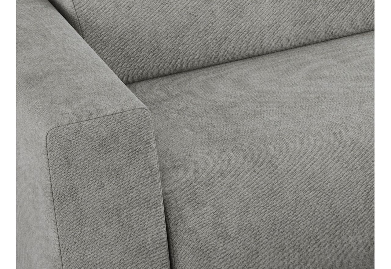 Narożnik PASADENA L - strona prawa - jasnoszary, struktura