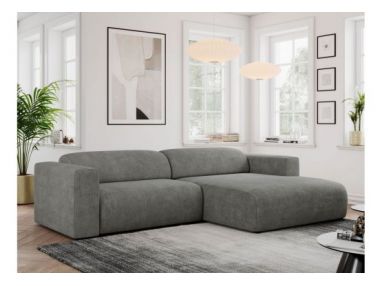 Narożnik PASADENA L - strona prawa - szary, struktura