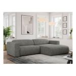 Narożnik PASADENA L - strona prawa - szary, struktura