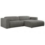 Narożnik PASADENA L - strona prawa - szary, struktura