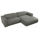 Narożnik PASADENA L - strona prawa - szary, struktura