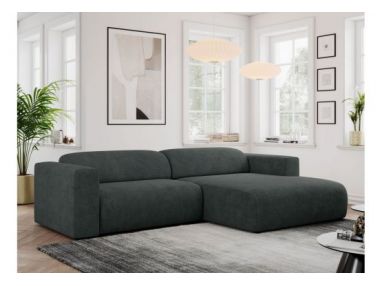 Narożnik PASADENA L - strona prawa - ciemnoszary, struktura