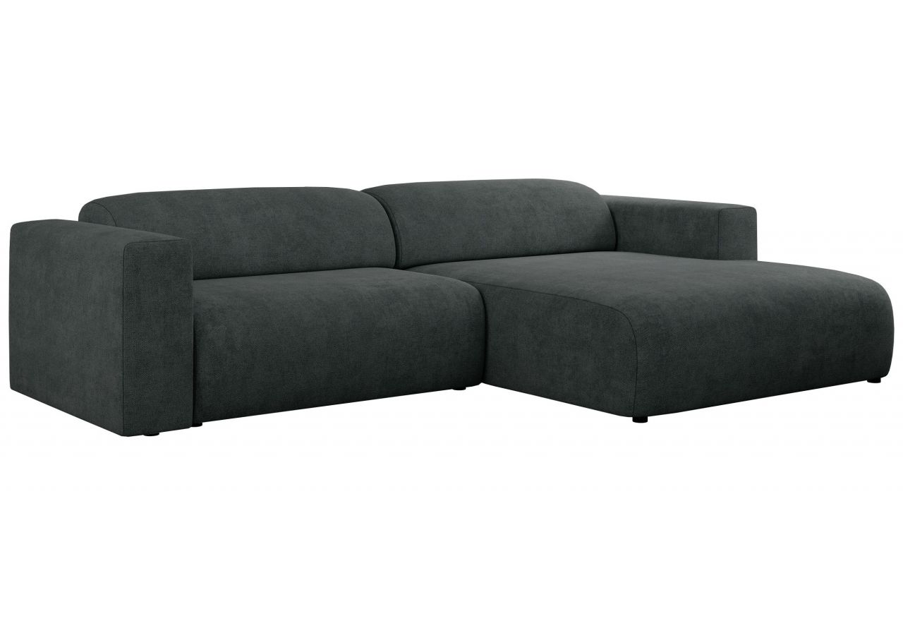 Narożnik PASADENA L - strona prawa - ciemnoszary, struktura