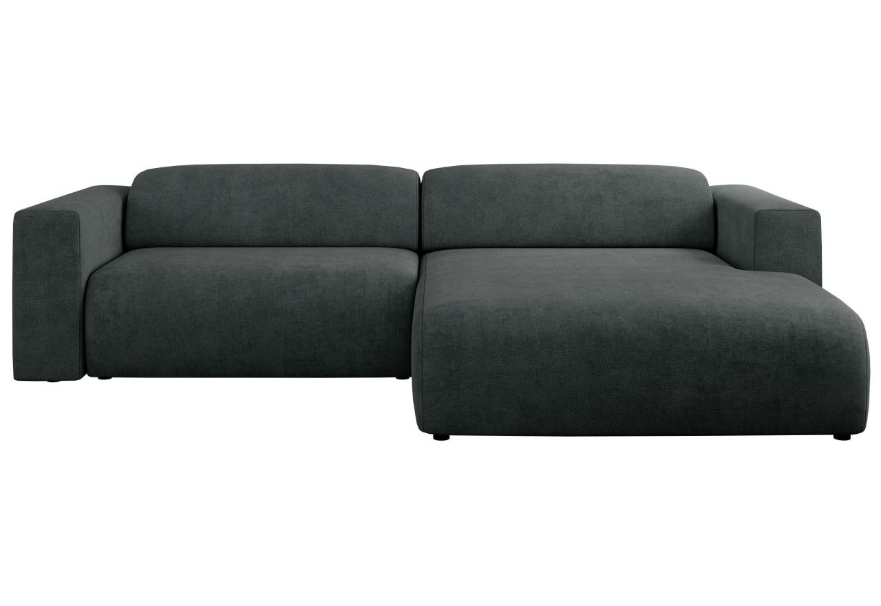 Narożnik PASADENA L - strona prawa - ciemnoszary, struktura