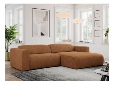 Narożnik PASADENA L - strona prawa - pomarańczowy, struktura