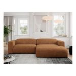 Narożnik PASADENA L - strona prawa - pomarańczowy, struktura