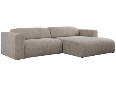 Narożnik PASADENA L - strona prawa - beżowy, struktura