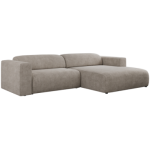 Narożnik PASADENA L - strona prawa - beżowy, struktura