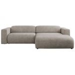 Narożnik PASADENA L - strona prawa - beżowy, struktura