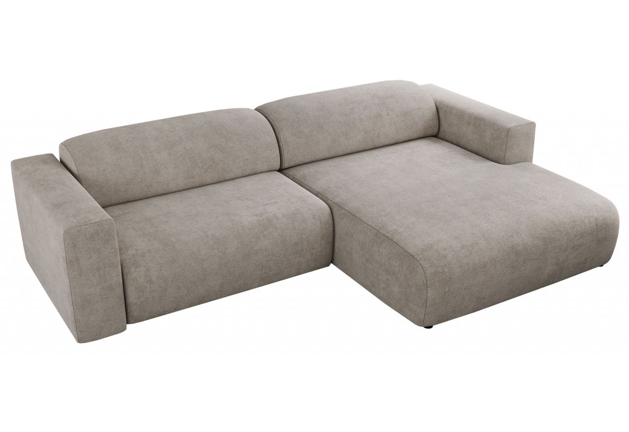 Narożnik PASADENA L - strona prawa - beżowy, struktura