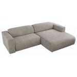 Narożnik PASADENA L - strona prawa - beżowy, struktura