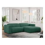 Narożnik PASADENA L - strona prawa - zielony, struktura