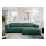 Narożnik PASADENA L - strona prawa - zielony, struktura