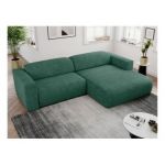 Narożnik PASADENA L - strona prawa - zielony, struktura