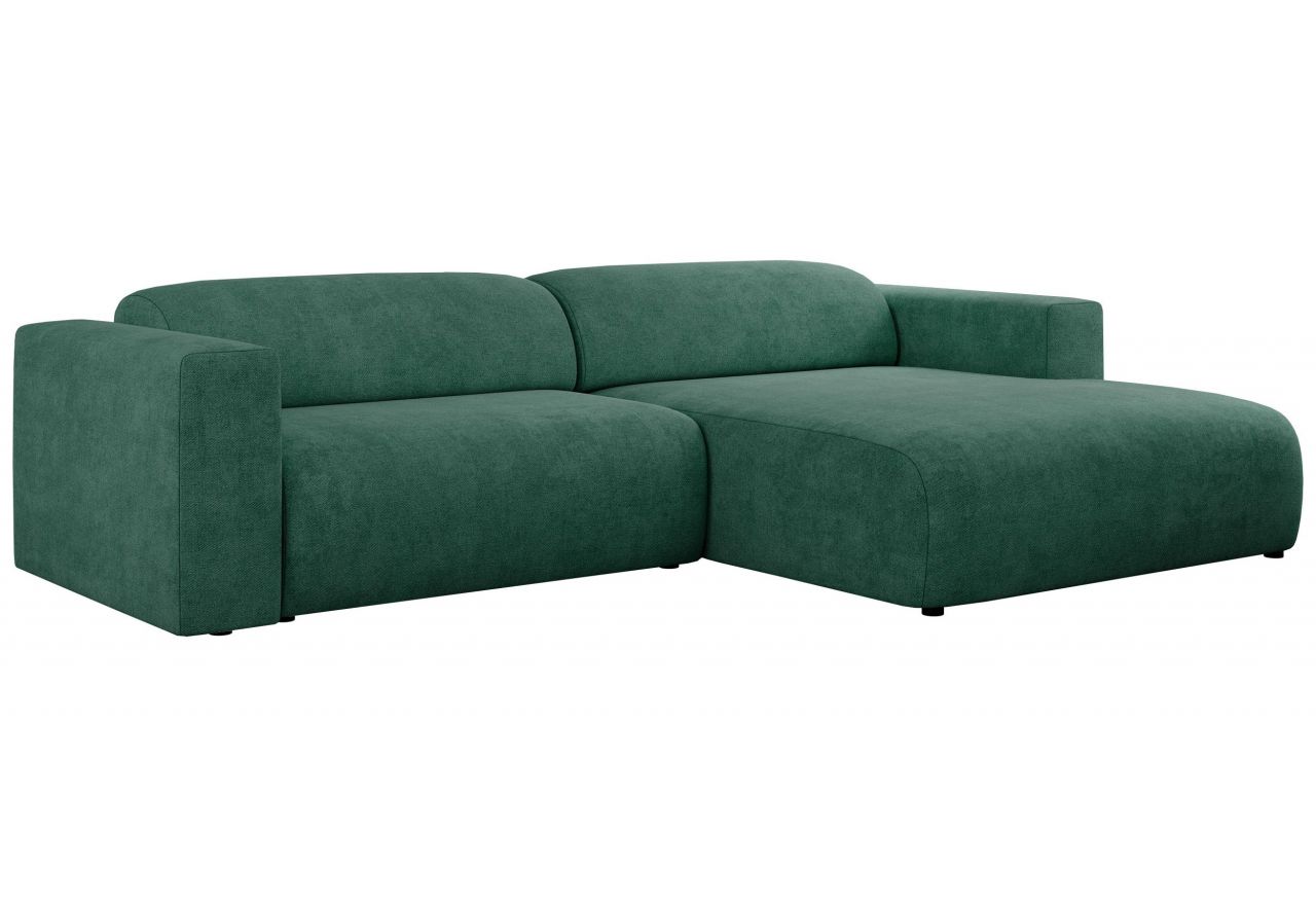 Narożnik PASADENA L - strona prawa - zielony, struktura