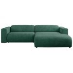 Narożnik PASADENA L - strona prawa - zielony, struktura