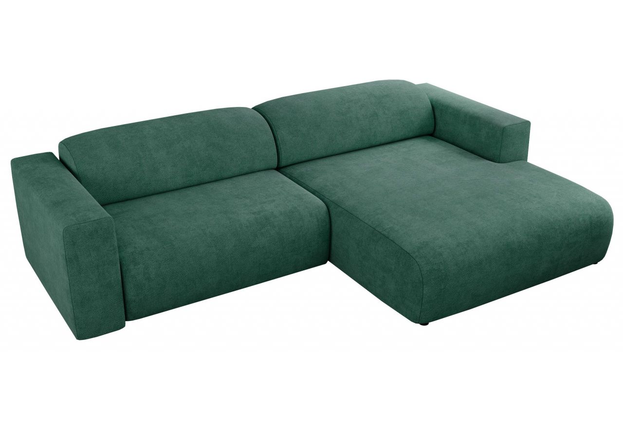 Narożnik PASADENA L - strona prawa - zielony, struktura