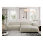 Narożnik PASADENA L - strona prawa - beżowy, welwet