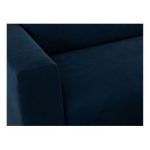 Narożnik PASADENA L - strona prawa - ciemnoniebieski, welwet