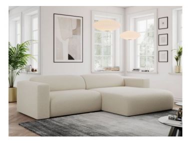 Narożnik PASADENA L - strona prawa - beżowy, boucle