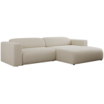 Narożnik PASADENA L - strona prawa - beżowy, boucle