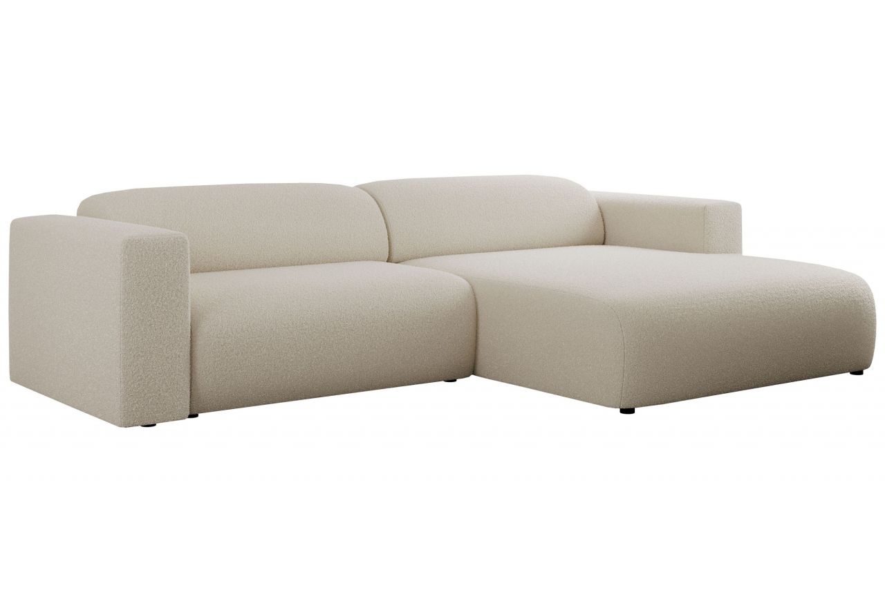 Narożnik PASADENA L - strona prawa - beżowy, boucle