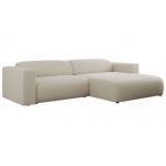 Narożnik PASADENA L - strona prawa - beżowy, boucle