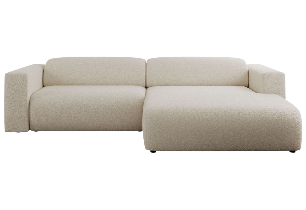 Narożnik PASADENA L - strona prawa - beżowy, boucle