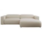 Narożnik PASADENA L - strona prawa - beżowy, boucle