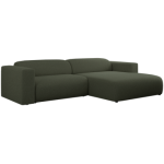 Narożnik PASADENA L - strona prawa - ciemnozielony, boucle