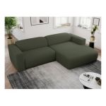 Narożnik PASADENA L - strona prawa - ciemnozielony, boucle