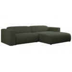Narożnik PASADENA L - strona prawa - ciemnozielony, boucle