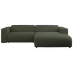 Narożnik PASADENA L - strona prawa - ciemnozielony, boucle