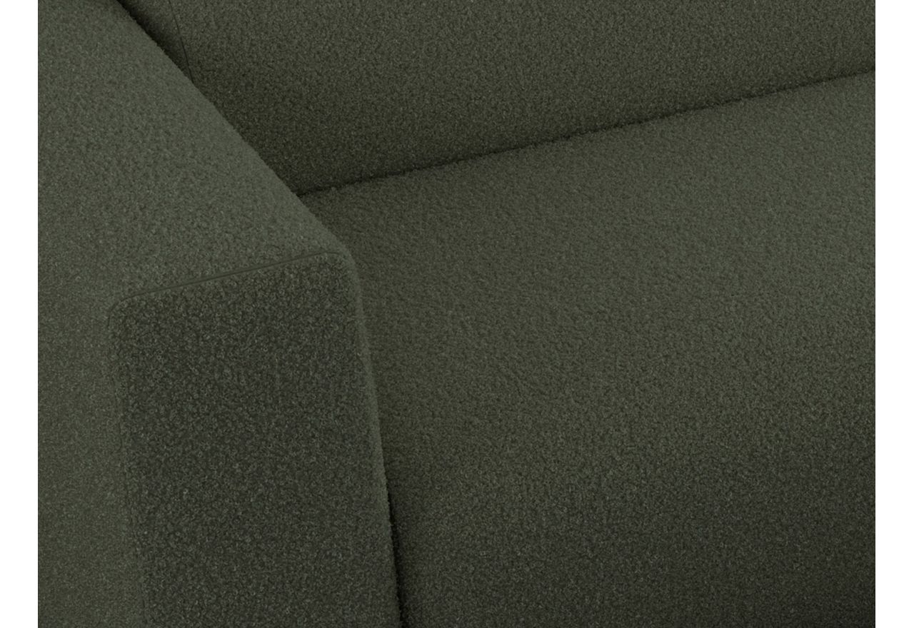 Narożnik PASADENA L - strona prawa - ciemnozielony, boucle