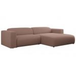 Narożnik PASADENA L - strona prawa - różowy, boucle