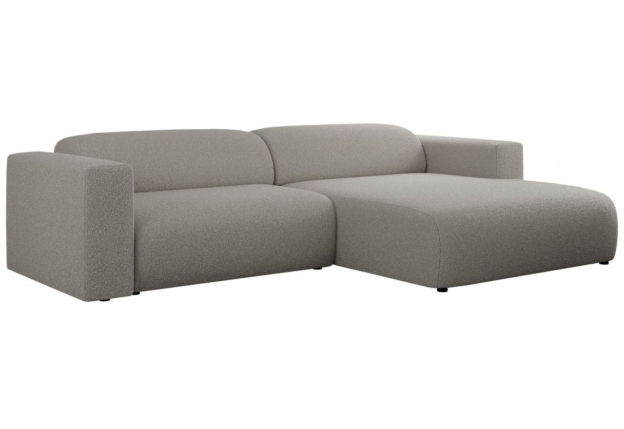 Narożnik PASADENA L - strona prawa - szary, boucle