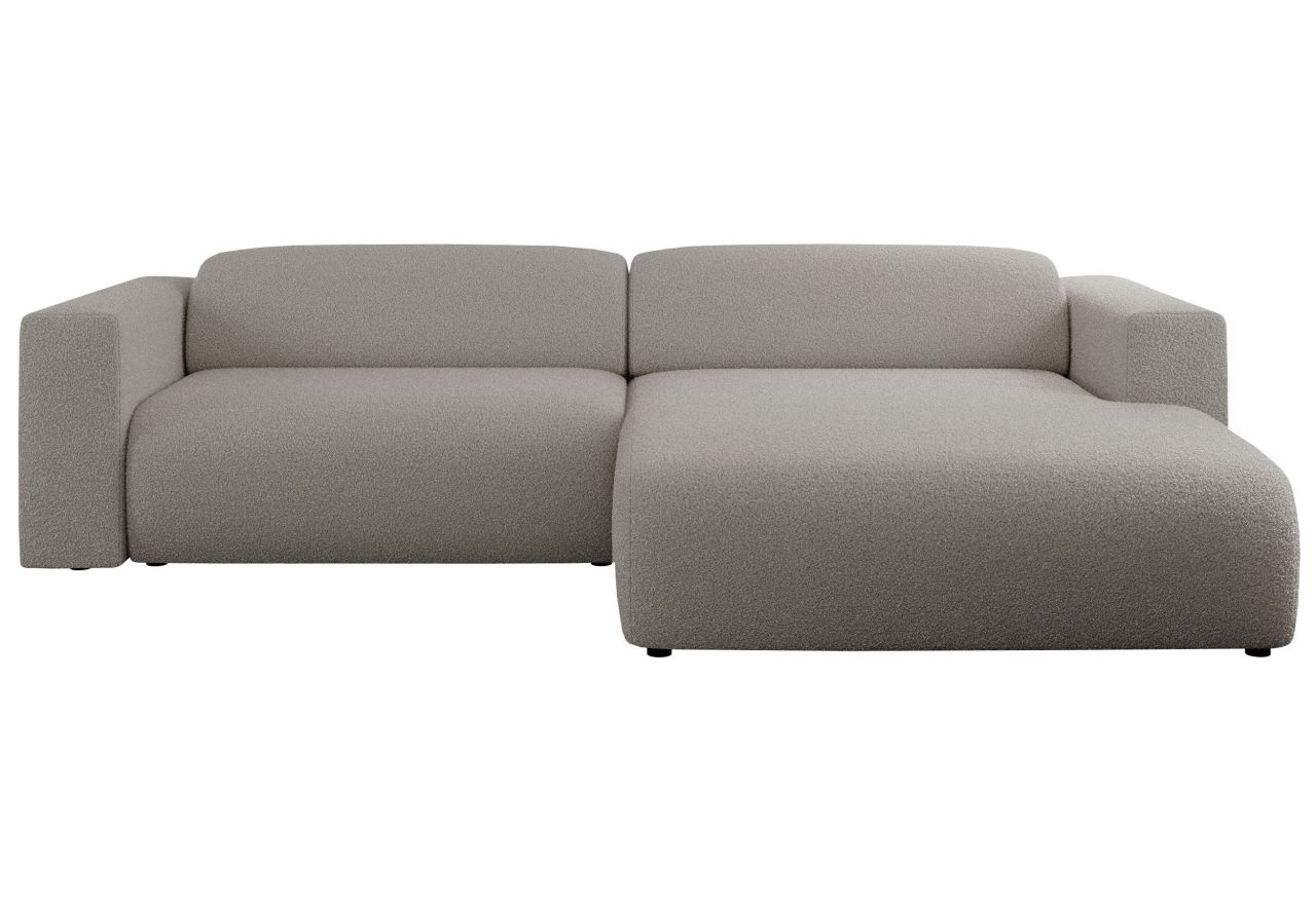 Narożnik PASADENA L - strona prawa - szary, boucle