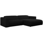 Narożnik PASADENA L - strona prawa - czarny, boucle