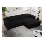 Narożnik PASADENA L - strona prawa - czarny, boucle