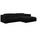Narożnik PASADENA L - strona prawa - czarny, boucle