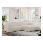 Narożnik PASADENA L - strona prawa - beżowy, sztruks