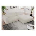 Narożnik PASADENA L - strona prawa - beżowy, sztruks