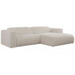 Narożnik PASADENA L - strona prawa - beżowy, sztruks